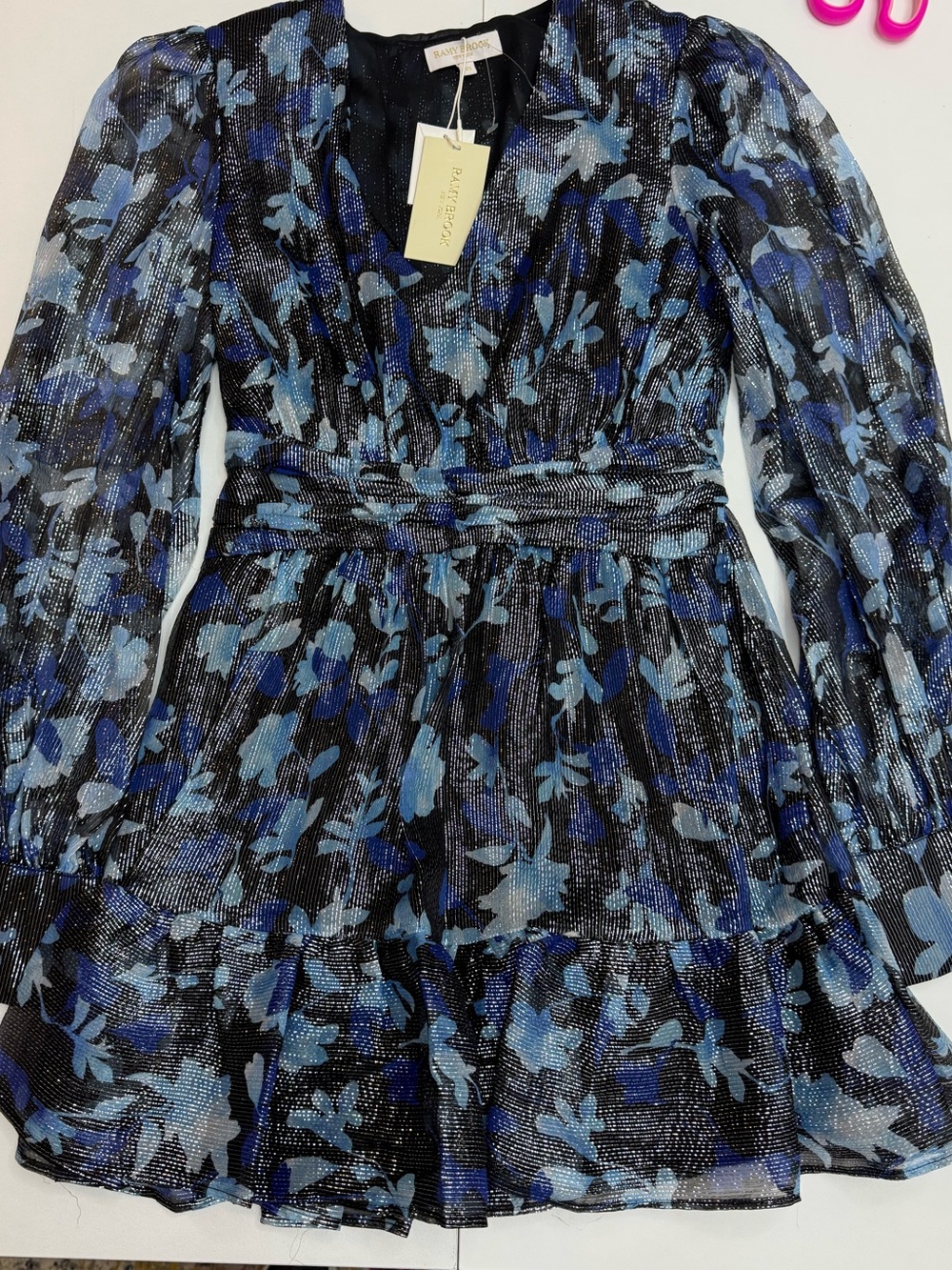 Ramy Brook Lizbeth Silk-Blend Mini Dress size XS - Picture 6 of 12